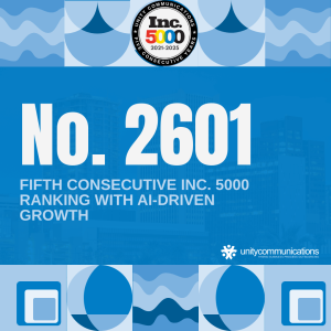 Unity Communications Secures Fifth Consecutive Inc. 5000 Ranking with AI-Driven Growth